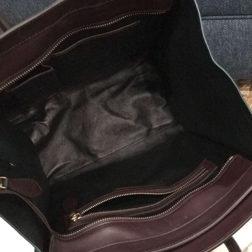 Celine micro luggage burgundy and 2shades of green - Picture 5 of 8